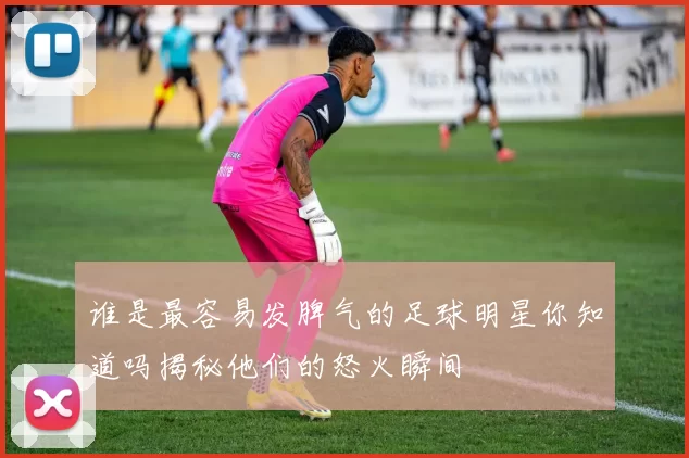 谁是最容易发脾气的足球明星你知道吗揭秘他们的怒火瞬间
